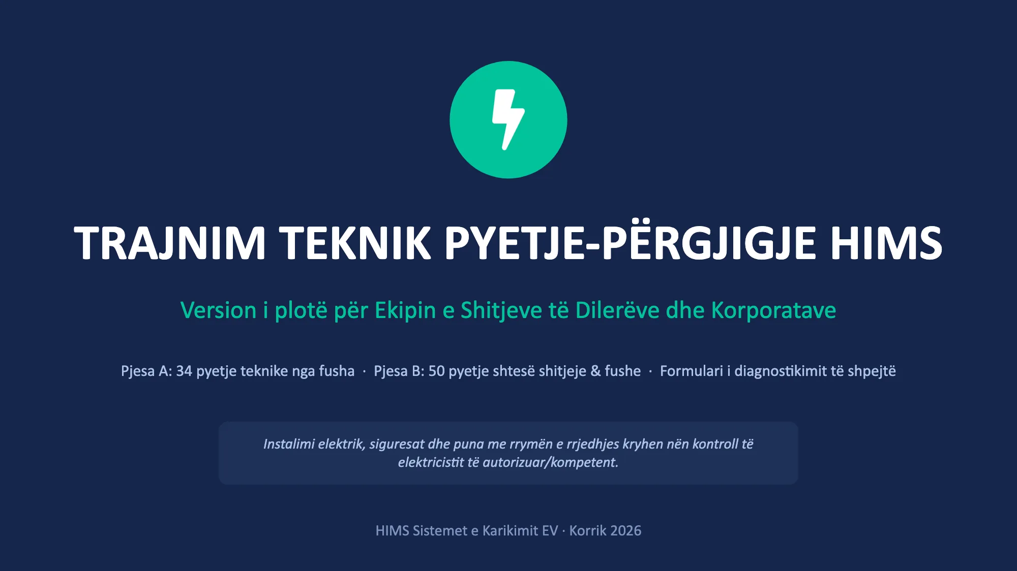 TRAJNIM TEKNIK PYETJE-PËRGJIGJE HIMS (1/49)