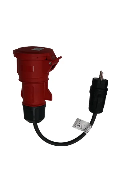 3x2,5 TTR-konverter med 1/16A-stik – 5/32A-stikdåse, 30cm kabel