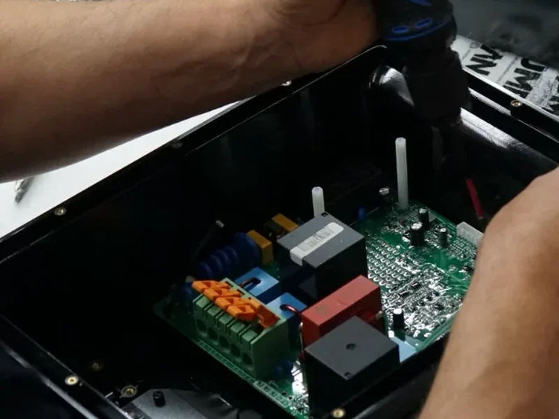 Ana kartın gövdeye vidalanması ve donanım entegrasyonu