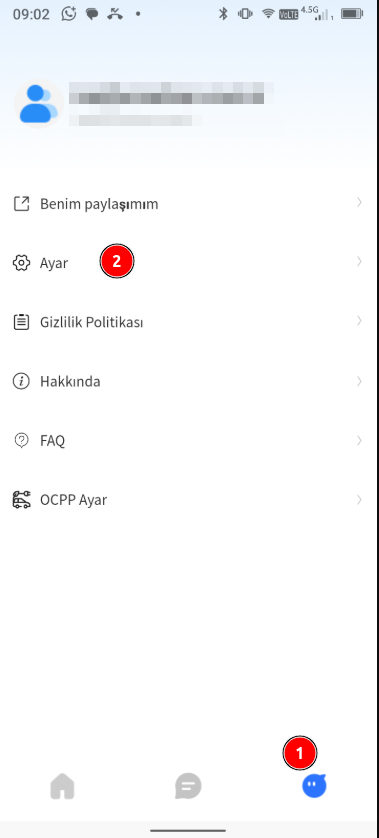 Hims Charge - Hesap Silme Adım 1