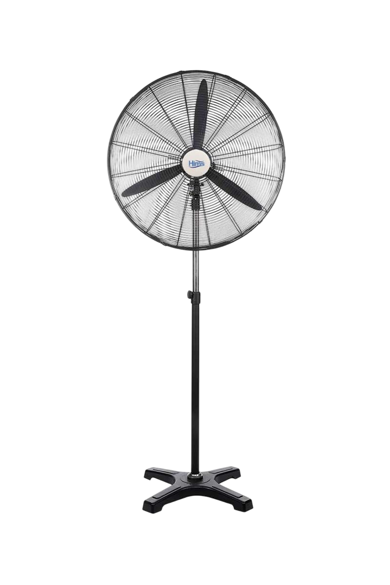 Hims HEF-A650 190W 65 cm Siyah Alüminyum 3 Kanatlı Sanayi Tipi Ayaklı Vantilatör